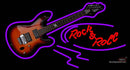 Rock N Roll Electric Guitar Neon Sign