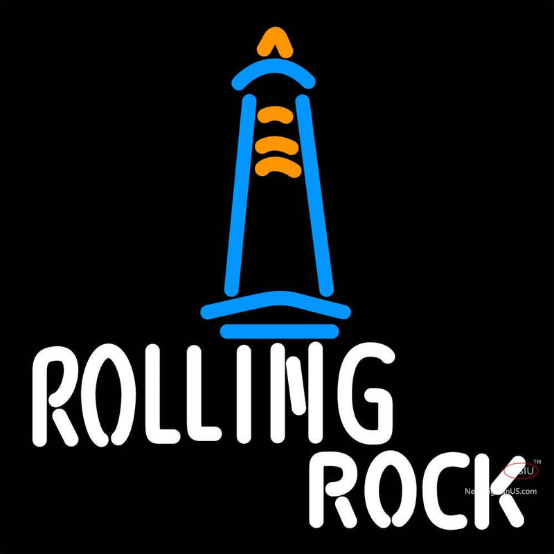 Rolling Rock Lighthouse Lounge Neon Beer Sign x