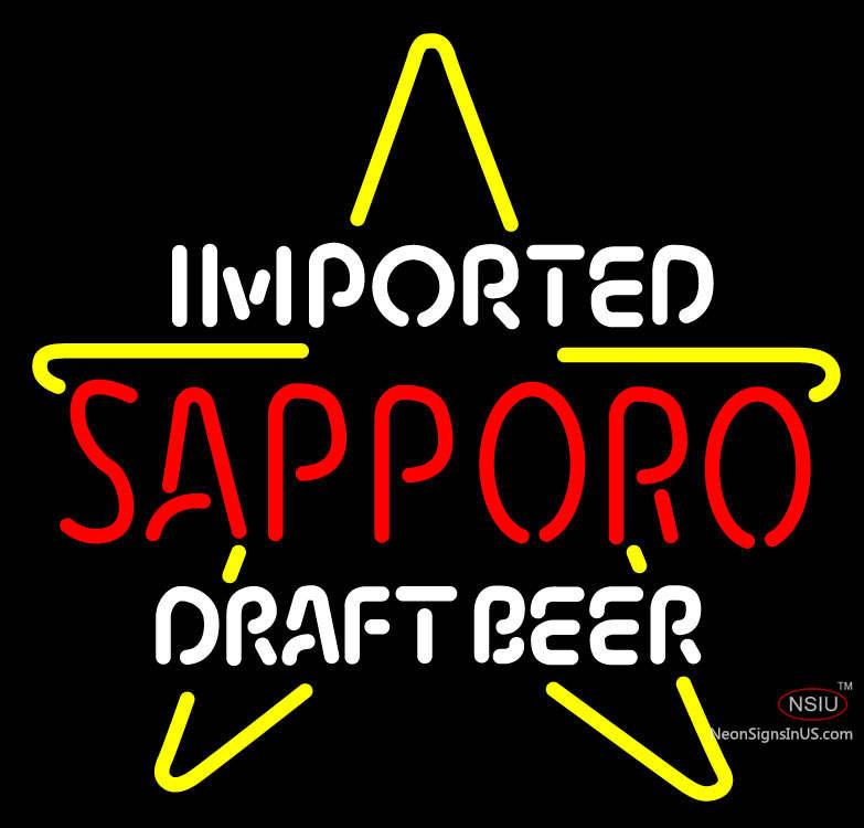 Sapporo Draft Neon Sign x