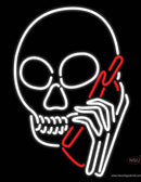 Skull Phone Neon Sign