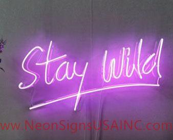 Stay Wild Wedding Home Deco Neon Sign