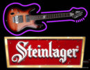 Steinlager Logo Guitar Neon Sign
