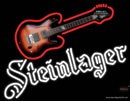 Steinlager White Guitar Logo Neon Sign