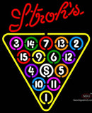 Strohs  Ball Billiards Pool Neon Sign  