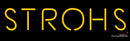Strohs Neon Beer Sign