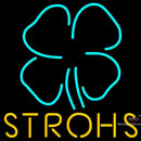 Strohs Clover Neon Beer Sign x