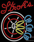 Strohs Darts Pin Neon Sign  