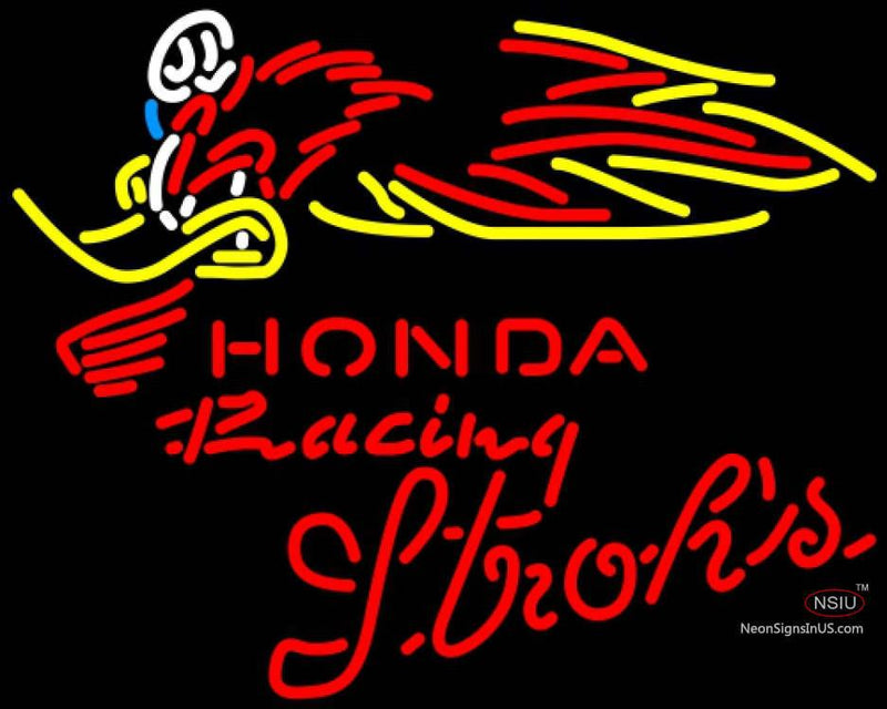 Strohs Honda Racing Woody Woodpecker Crf   Neon sign 