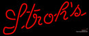 Strohs Red Neon Beer Sign