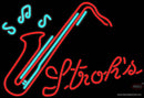 Strohs Poker Neon Sign