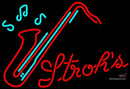 Strohs Poker Neon Sign
