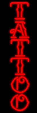 Red Tattoo Logo Handmade Art Neon Sign