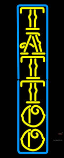 Gold/Blue Tattoo Neon Sign