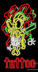 Jester's Poker Tattoo Neon Sign