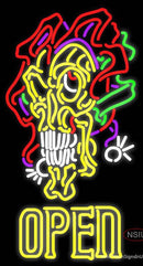 Jester's Skull Tattoo Neon Sign