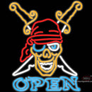 Pirates Skull Tattoo Neon Sign