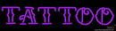 Purple Tattoo Neon Sign