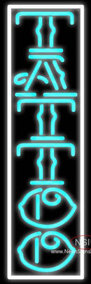 Tattoo White Border Neon Sign
