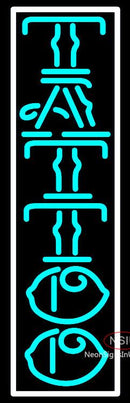 Tattoo White Border Neon Sign