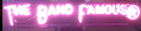 The band famous Handmade Art Neon Sign