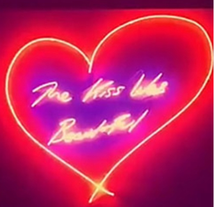 the kiss was beautiful neon sign Handmade Art Neon Sign