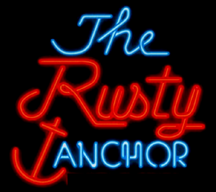 the rusty anchor neon sign