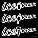 White Ice Cream Neon Sign