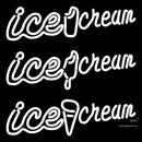 White Ice Cream Neon Sign